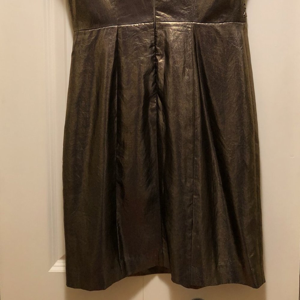 Tracy Reese Metallic Sexy Party Women's Mini Dress Sleeveless size 4 - Picture 5 of 8